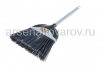 Веник пластиковый с синтетической щетиной 24*53,5 см Свип (ЭЛ356) серый (Эльфпласт) 