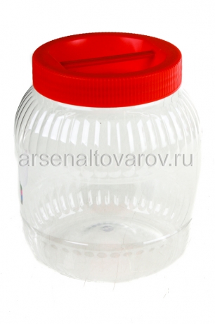 емкость ПЭТ прозрачная 1 л Практик (450) (Эльфпласт)