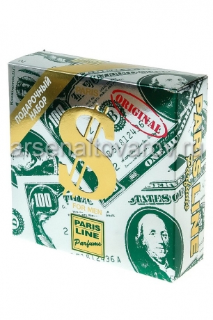 парфюмерный набор мужской Доллар (гель для бритья 125 мл + бальзам после бритья 125 мл)