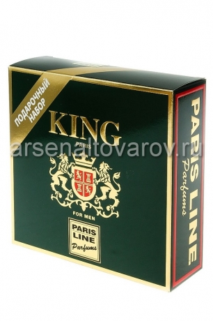 парфюмерный набор мужской Кинг (гель для бритья 125 мл + бальзам после бритья 125 мл)