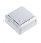 выключатель одноклавишный открытая проводка Хит 6 А белый 3360 (Шнайдер Электрик)