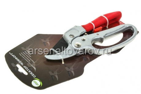 секатор с тефлоновым покрытием 205 мм храповый механизм Комфорт (010129) (Павлово)