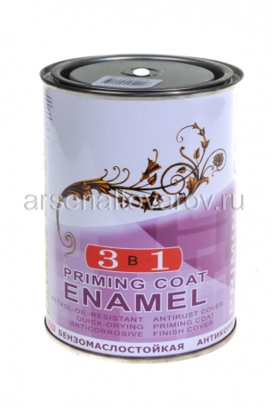 грунт-эмаль по ржавчине 3 в 1 белая 0,8 кг (Палитра)