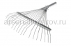 Грабли веерные проволочные 20 зубьев без черенка оцинкованные (Вача) 