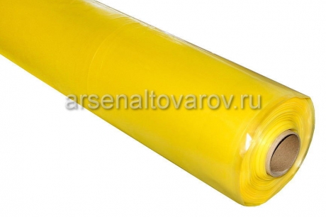 пленка полиэтиленовая для теплиц ТУ 150 микрон желтая (1 рулон- 50 м, ширина 6 м, рукав 1,5 м) вес рулона 44,4 кг Светлица (7 сезонов) (Санкт-Петербург)