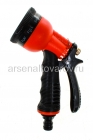 разбрызгиватель-пистолет для полива 7 режимов (2650-2) оранжевый (КНР)