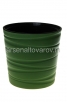 Кашпо напольное пластиковое  8 л 25*26 см со вставкой оливковое Модерн Мини (КШ-9541) (BMC) 