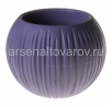 Кашпо для цветов пластиковое  1,7 л 18*21 см с поддоном лавандовый сорбет Сфера (КШ-9634) (BMC) 