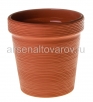 Кашпо для цветов пластиковое  3,57 л 18,7*19 см карамель Терра (КШ-9328) (BMC) 