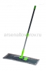 Швабра плоская насадка из микрофибры телескопическая ручка серая (МорМ3) 005935 (Рыжий кот) 