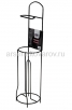Держатель для туалетной бумаги металлический на 4 рулона (ET-025) черный (Турция) 