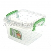 Контейнер для продуктов пластиковый  1,2 л (159*144*100 мм) Фреш бокс (401) (Эльфпласт)