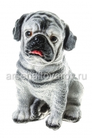 Садовая фигура Собака Мопс 30*20 см гипс (79) (Россия)