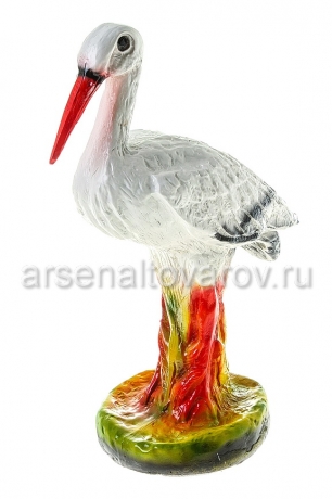 садовая фигура Аист малый 39*30 см гипс (213) (Россия)