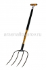 Вилы копальные 4-х рогие стальные с металлическим черенком Классик Торнадика (TOR-32VIL-CLASS) (Россия) 