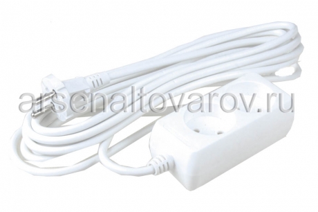 удлинитель сетевой 5 м 2 гнезда 10 А без заземления Токов Электрик (C01-BU2-5-075) (1701096) 4475