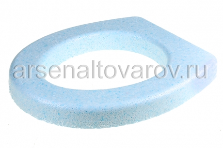 сиденье для унитаза и биотуалета пенопластовое голубое (Ростов)