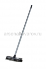 щетка для пола пластиковая короткий ворс с черенком (М6450) микс (Башкирия)