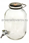 лимонадник стеклянный 3 л Гараж (Россия)