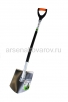 Лопата штыковая титановая с алюминиевым черенком V-ручка Ракета (1101-ч) (ЦИ) 
