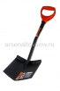 Лопата автомобильная стальная 26*20*90 см со стальным черенком V-ручка Финланд (2307) (ЦИ) 