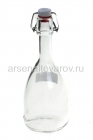 бутылка стеклянная 0,5 л бугельная пробка Бабл прозрачная (Россия)
