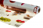клеенка столовая нетканая основа Амарант рулон (20 м*1,37 м) Кофейная коллекция (4449А)