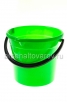 Ведро пластиковое 10 л для пищевых со сливом (04119) зеленое (Пятигорск) 