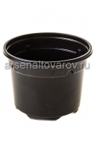 Горшок для рассады пластиковый 9*6,8 см 270 мл круглый мягкий черный (АК)