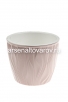 Кашпо для цветов пластиковое  3 л 18*15 см бежево-розовое Венеция (КШ-9024) (BMC) 