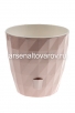 Кашпо для цветов пластиковое  3 л 17*16,5 см бежево-розовое Руби (КШ-6461) (BMC) 