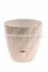 Кашпо для цветов пластиковое  3 л 17*16,5 см пудровое Руби (КШ-6455) (BMC) 