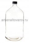 бутыль стеклянная 20 л с крышкой прозрачная (Россия)