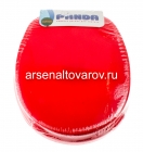 сиденье для унитаза мягкое Гранде (911) красное (Россия)