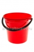 Ведро пластиковое  6 л для пищевых (04006) красное (Пятигорск) 