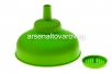 Воронка пластиковая с ситечком 135 мм зеленая (Россия)