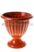 Вазон для цветов пластиковый  9 л 34*38 см коричневый Жасмин низкий (М1560) (Башкирия) 