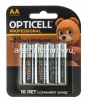 Батарейки Оптисел Профессионал АА (пальчиковые) LR06 1.5 V (блистер из 4 шт) (5749) 
