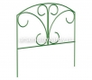 Заборчик садовый металлический Бабочка 74 см*3,5 м (из 5 секций) зеленый (Россия) (33-092) 