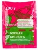 Стимулятор плодообразования Борная кислота 100 гр пакет для увеличения урожайности (Лама Торф) 