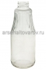 Бутылка стеклянная 1 л Твист - 43 (винтовая крышка) прозрачная (Камышин) 