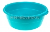 Таз пластиковый круглый 14 л с ручками особо прочный бирюзовый (Ижевск) 