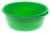 Таз пластиковый круглый 14 л с ручками особо прочный зеленый (Ижевск) 