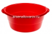 Таз пластиковый круглый  8 л особо прочный красный (Ижевск) 