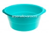 Таз пластиковый круглый  8 л особо прочный бирюзовый (Ижевск) 