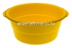 Таз пластиковый круглый  8 л особо прочный желтый (Ижевск) 