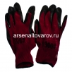 Перчатки рабочие нейлоновые с латексным покрытием АС (№500) бордо (КНР) 