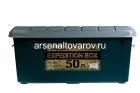 контейнер для хранения пластиковый 50 л 700*360*320 мм Экспедиционный ящик (PF-EB-12) зеленый/серый (Следопыт)