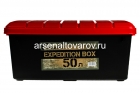 контейнер для хранения пластиковый 50 л 700*360*320 мм Экспедиционный ящик (PF-EB-11) черный/красный (Следопыт)