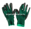 Перчатки рабочие нейлоновые с латексным покрытием АС (№600) малахит (КНР) 